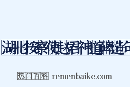 湖北按察使赵君神道碑造句是什么意思的图片